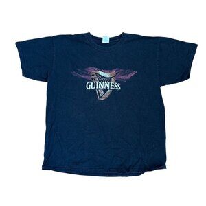 Guinness Beer Shirt Mens Lg Halloween Darkness Reigns Gildan Black Short Sleeve